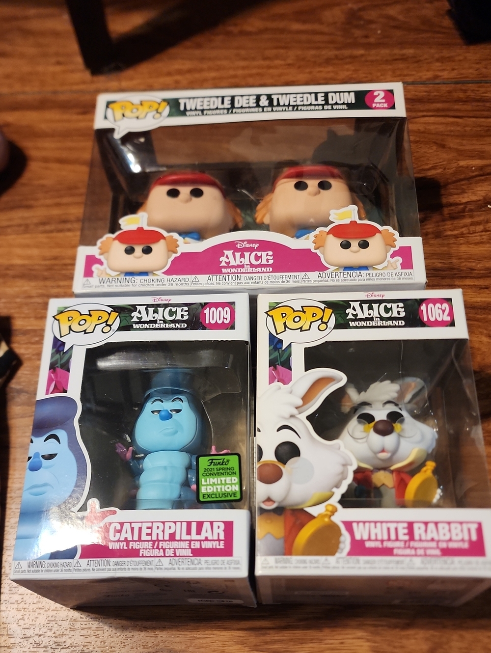 Funko Alice In Wonderland Trio Set. Bnib